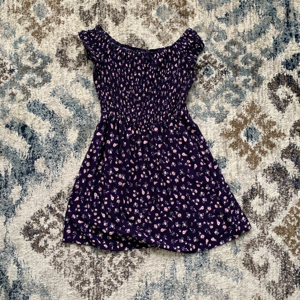Floral off shoulder dress